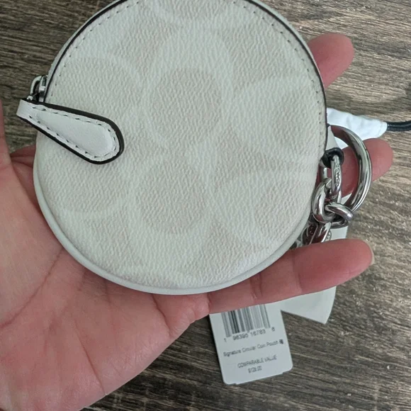 Coach Chalk White Circular Pouch - Picture 6 of 7